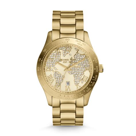 michael kors women's layton watch|Oversized Layton Gold.